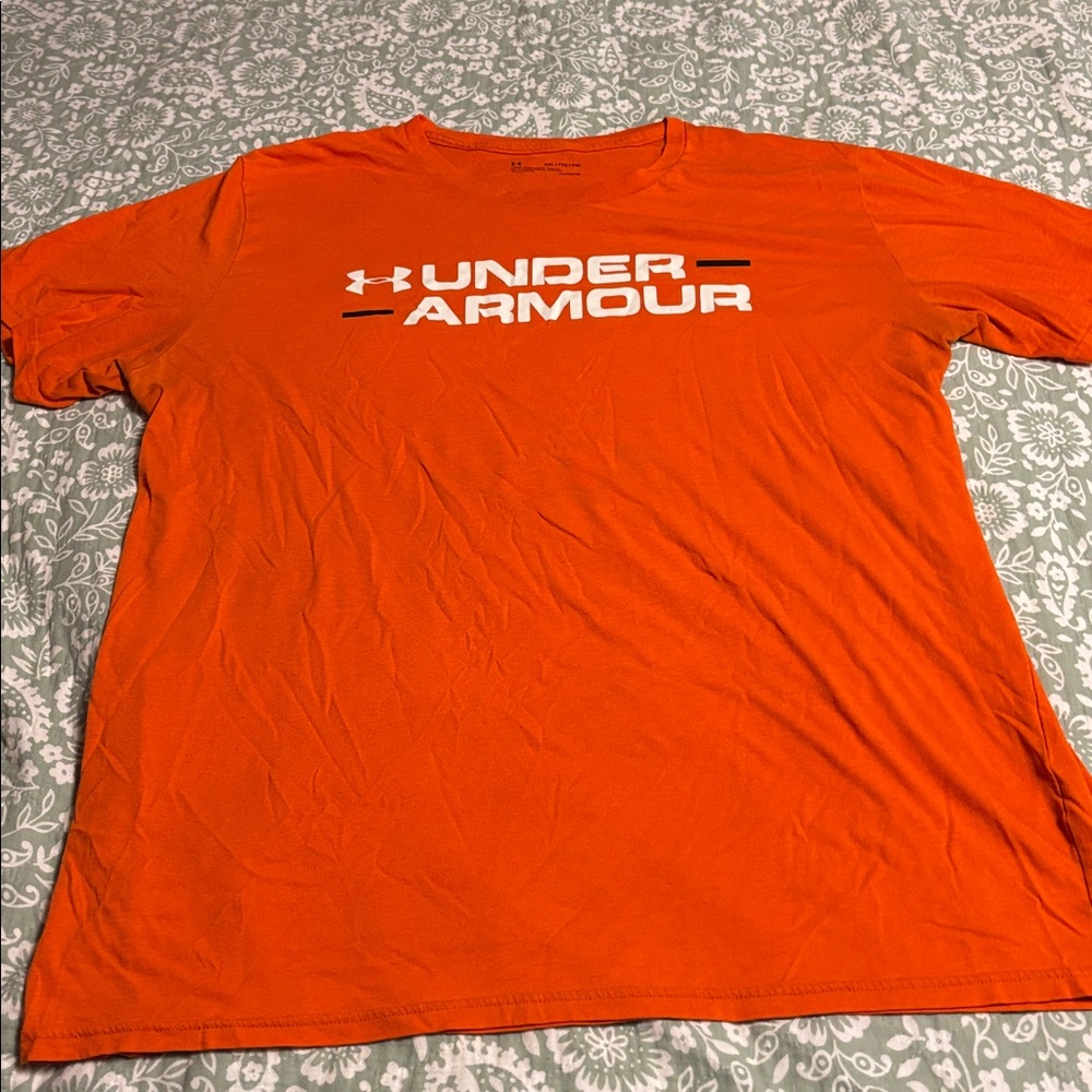 Under Armour Bold Orange HeatGear Tee XXL